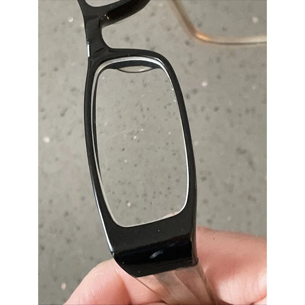 EASYCLIP EYEWEAR P6025 Eyeglasses Frames ONLY 46-16-130 Black Flex Hinge